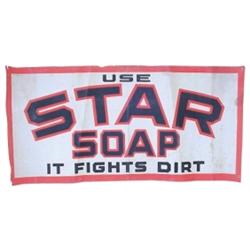 Star Soap cloth sign, colorful & grea...