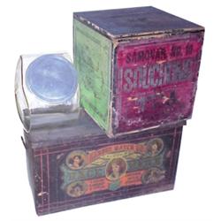 Barber Match Co. metal case, pat. 187...