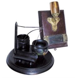 Cigar/cigarette holder w/ashtray, woo...