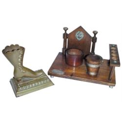 Smoking caddy: holds cigars, matches,...