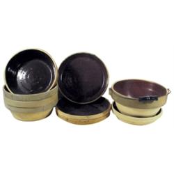 NOS kitchen stoneware: 4 pie plates, ...