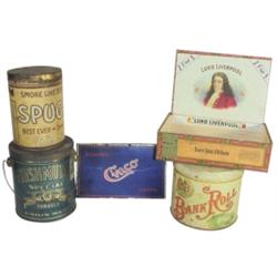 Tobacco & cigar tins & boxes: Spugs, ...