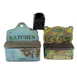 Match holders (3): 1 die cut lithogra...