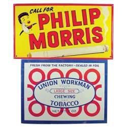 Union Workman Chewing Tobacco tin sig...