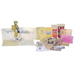 Trade stimulator punch card, Army sol...