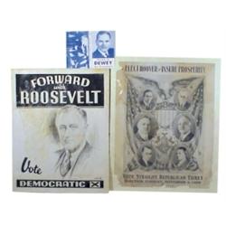 Political posters (2): 1933 cdbd. Roo...