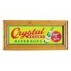 Image 1 : Crystal Club Ginger Ale embossed tin ...