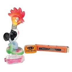 Chalkware rooster nodder, Germany, ch...