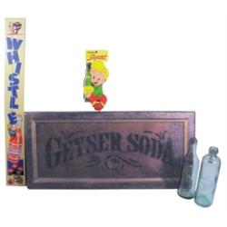 Whistle cdbd. sign, dated 1948, Squir...