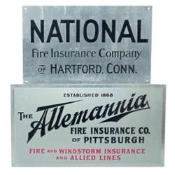 National & Allemannia Insurance signs...