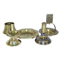 Cigar set, 3 pc. Art Deco cutter, hol...