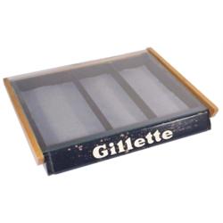 Gillette razor & blade display case, ...