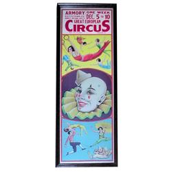 Pottstown, PA circus poster, cdbd. w/...