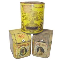 Ginger & Cr. Tartar bulk store tins &...