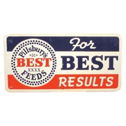 Pillsbury's Best Feeds embossed tin s...