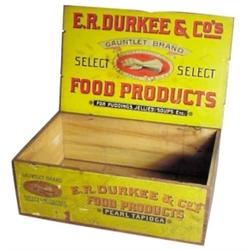 Durkee Food Products display box, woo...
