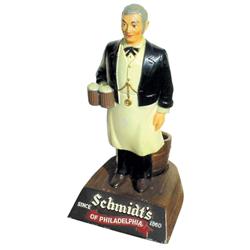 Schmidt's Beer statue, painted cast s...