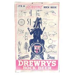 Drewrys Bock Beer cdbd. Sign-S. Bend,...
