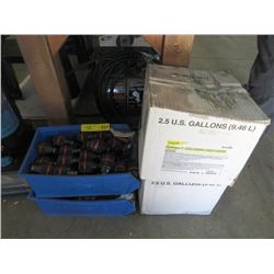 2 Bins of Chucks & 2 Cases Chlorine