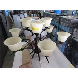 9 Bulb Chandelier - Bronze Finish