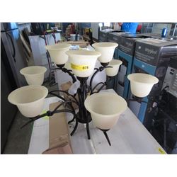 9 Bulb Chandelier - Bronze Finish