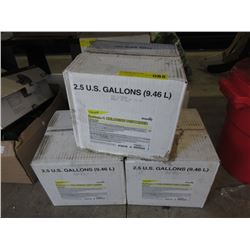 Three 2.5 US Gallon Jugs of Chlorine Destainer