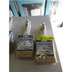 6 New BMR 4" Paint Brushes