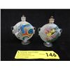 Image 1 : 2 Vintage Hand Painted Snuff Bottles