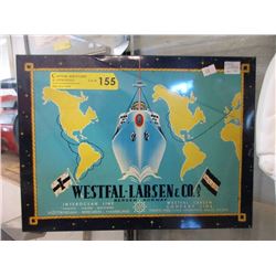 Rare Norwegian Shipping Line Tin