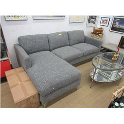 New Fabric Upholstered Sectional with Chase End