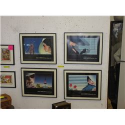 Four 1980's Mal Watson Framed Prints