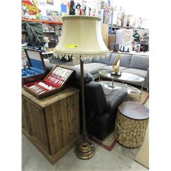 Vintage Brass Floor Lamp
