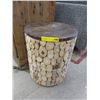 Image 1 : New LH Imports Wood Leopard Stool/End Table