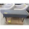 Image 1 : New Porter Condo Size Upholstered Bench - Grey