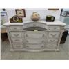 Image 1 : New Bow-Front Credenza Buffet with Marble Insert