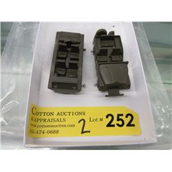 Two 1950s Midge Toy 2.5" US Army Jeeps