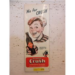 Orange Crush Sign with Vintage Image