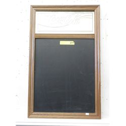 Wood Framed Coca-Cola Chalk Board