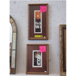 2 Pencil Signed Middle Eastern Prints