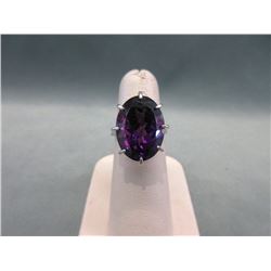 12.20 Carat Amethyst Solitaire Ring