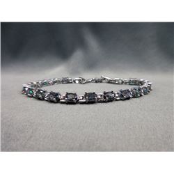 18 CT Mystic Topaz Tennis Bracelet