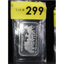 1 Oz. Stagecoach .999 Silver Art Bar