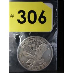 Vintage 1986 Sunshine Minting .999 Silver Round