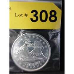 1 Oz. The Great Northwest .999 Silver Art Round