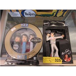 Elvis Pez Collectible & Wackel-Elvis