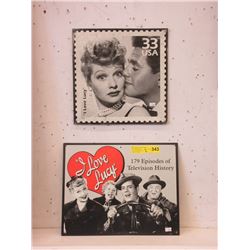 2 Metal "I Love Lucy" Signs