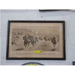 Framed 1932 Light Brigade Print