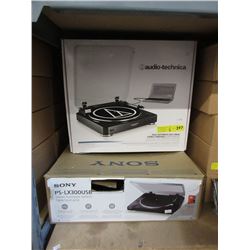 One Sony & One Audio-Technica Turntable