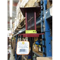 New 6 Foot Metal Bird Feeder with Squirrel Baffle