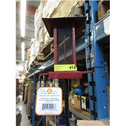 New 6 Foot Metal Bird Feeder with Squirrel Baffle